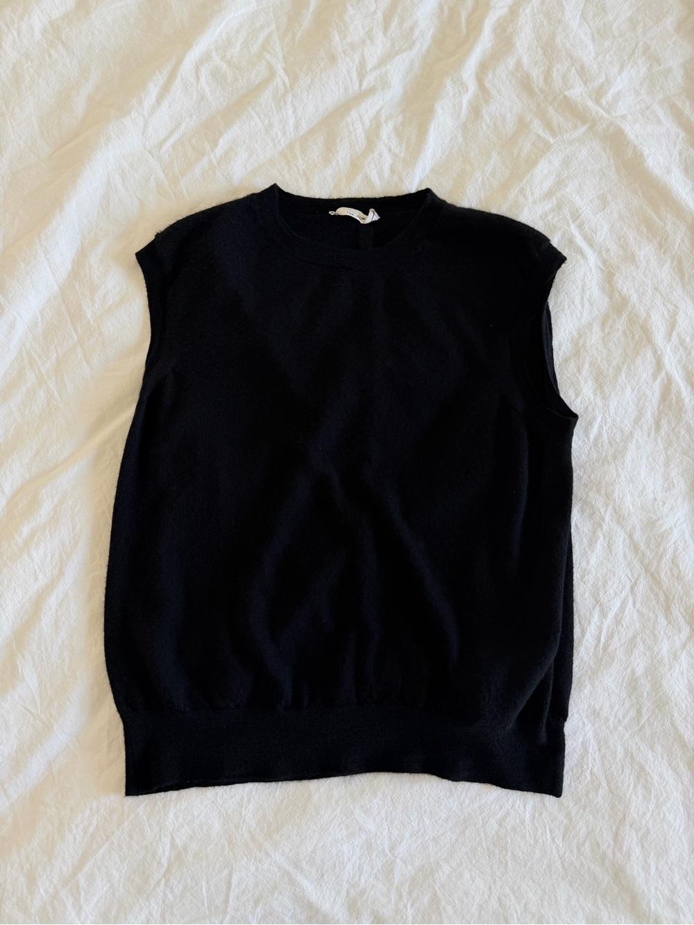 The Row XS Black Sleeveless Knit Top